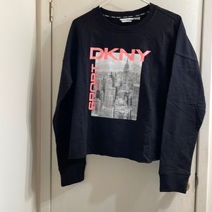 DKNY Sweatshirt. Raw Hem